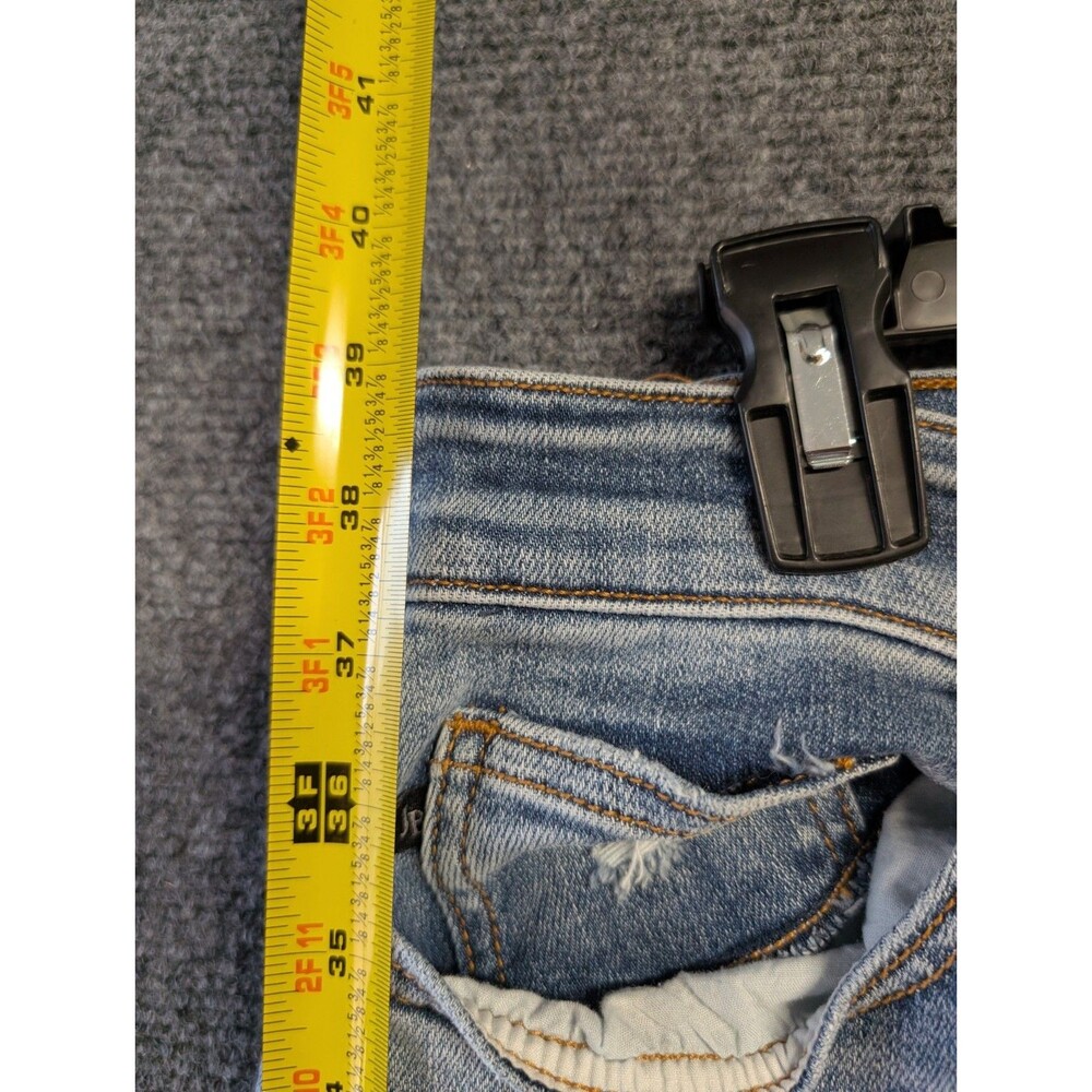 Judy Blue Jeans 14W On The Road High Rise Button Fly Boyfriend Distress Blue - Picture 9 of 15